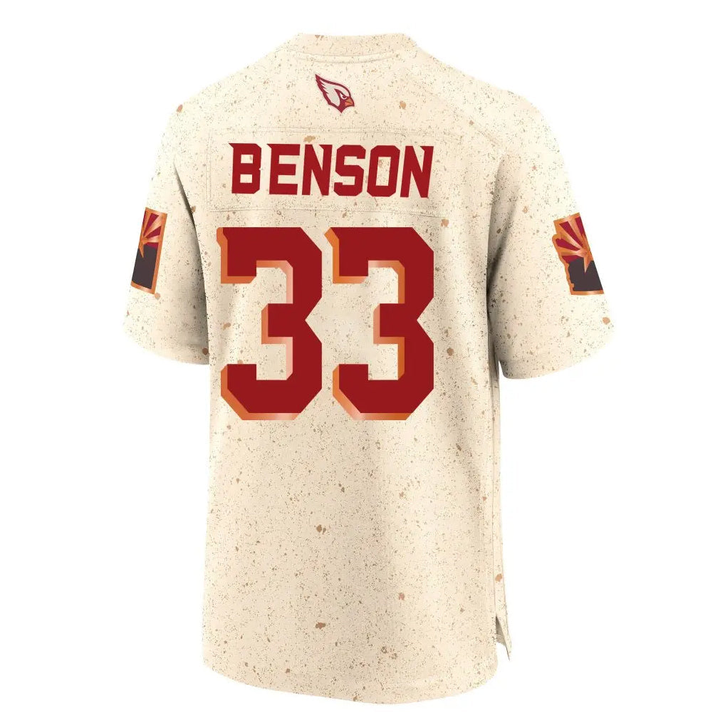 Kooe A.Cardinals #33 Trey Benson Player Cream Rivalries Collection Game Stitched Jerseys