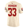 Kooe A.Cardinals #33 Trey Benson Player Cream Rivalries Collection Vapor Limited Home Game Stitched Jerseys