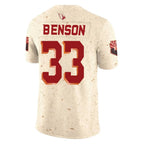 Kooe A.Cardinals #33 Trey Benson Player Cream Rivalries Collection Vapor Limited Home Game Stitched Jerseys