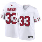 Kooe A.Cardinals #33 Trey Benson Player White Game Home Stitched Jerseys