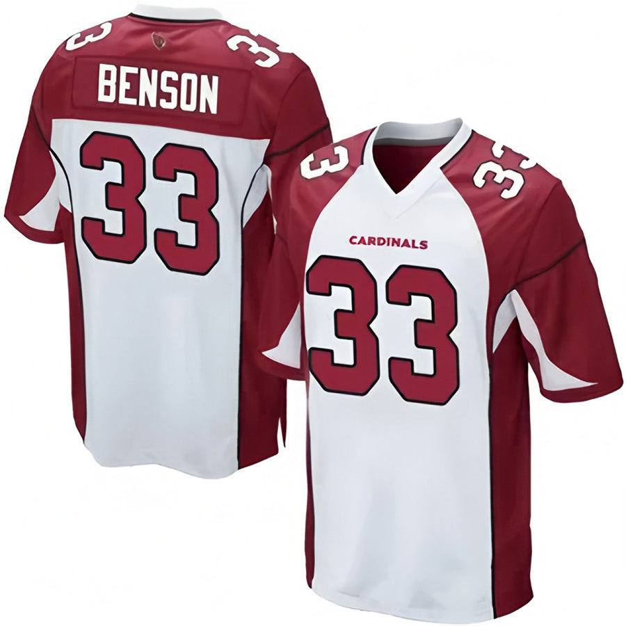 Kooe A.Cardinals #33 Trey Benson Player White Home Game Stitched Jerseys