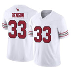 Kooe A.Cardinals #33 Trey Benson Player White Vapor F.U.S.E. Limited Home Game Stitched Jerseys