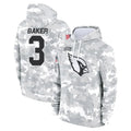 Kooe A.Cardinals #3 Budda Baker Player Arctic Camo Salute to Service Limited Hoodie Stitched Jerseys