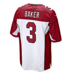 Kooe A.Cardinals #3 Budda Baker Player White-Red Home Game Stitched  Jerseys