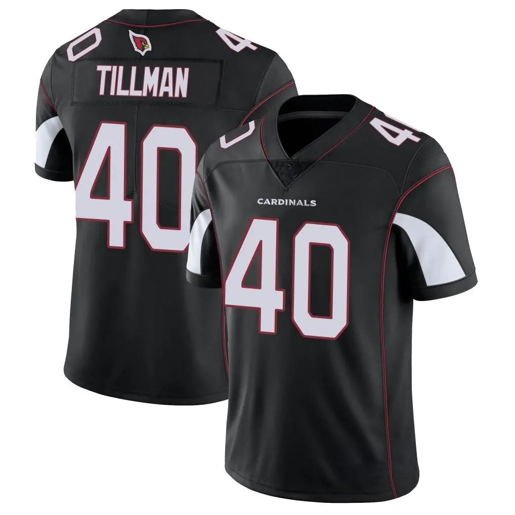 Kooe A.Cardinals #40 Pat Tillman Player Black Vapor Limited Home Game Stitched Jerseys