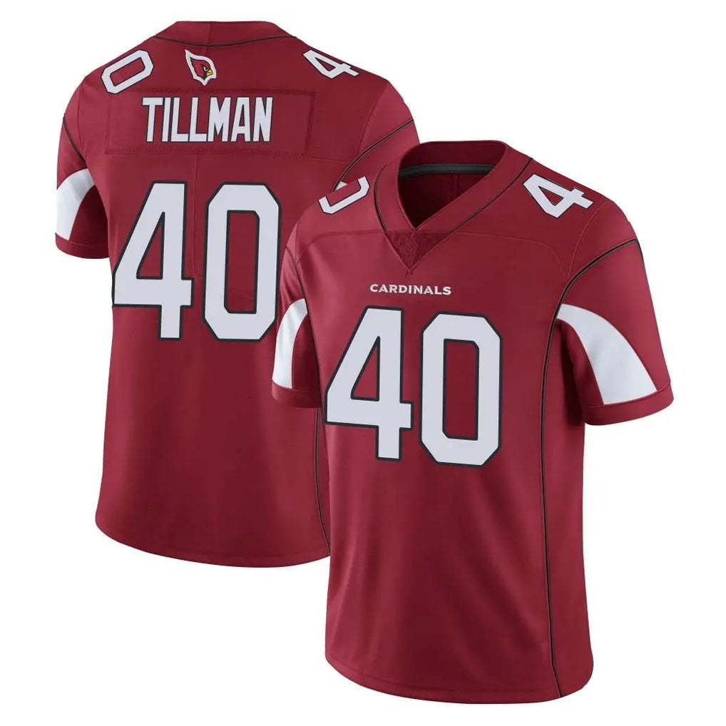 Kooe A.Cardinals #40 Pat Tillman Player Cardinal Vapor Limited Home Game  Stitched Jerseys