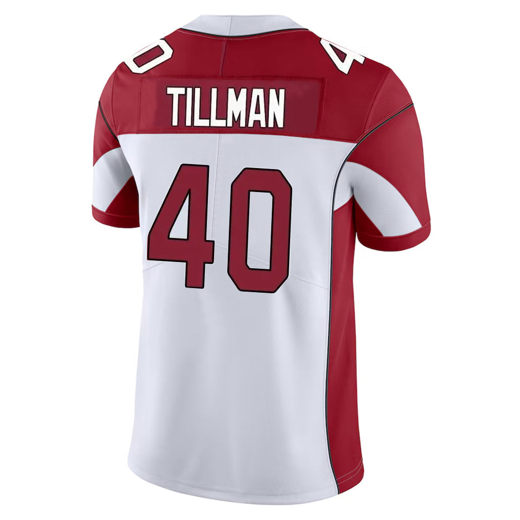 Kooe A.Cardinals #40 Pat Tillman Player White Vapor Limited Home Game Stitched Jerseys