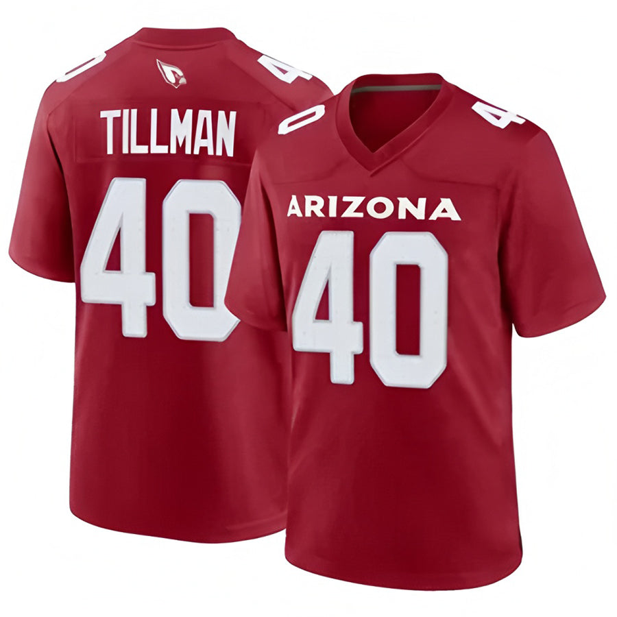 Kooe A.Cardinals #40 Pat Tillman Player Cardinal Game Home Stitched Jerseys