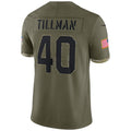 Kooe A.Cardinals #40 Pat Tillman Player Olive Salute to Service Limited Stitched Jerseys