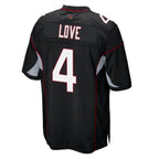 Kooe A.Cardinals #4 Jeremiyah Love Player Black Alternate Game Stitched Jerseys