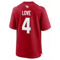 Kooe A.Cardinals #4 Jeremiyah Love Player Cardinal Limited Home Game Stitched Jerseys