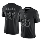 Kooe A.Cardinals #55 Dante Stills Player Black RFLCTV Limited Home Game Stitched Jerseys