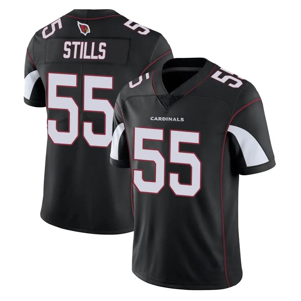 Kooe A.Cardinals #55 Dante Stills Player Black Vapor Limited Home Game Stitched Jerseys