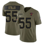 Kooe A.Cardinals #55 Dante Stills Player Olive Salute To Service Limited Home Game Stitched Jerseys