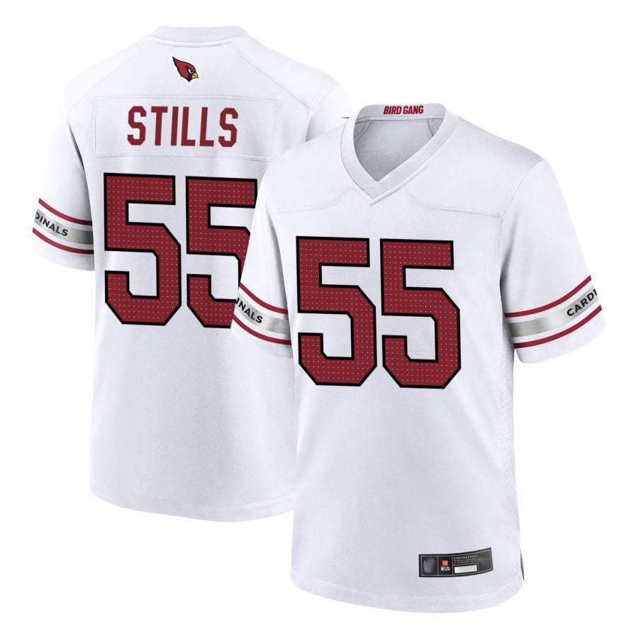 Kooe A.Cardinals #55 Dante Stills Player White Home Game Stitched Jerseys