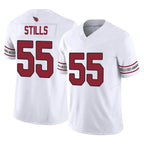 Kooe A.Cardinals #55 Dante Stills Player White Vapor F.U.S.E. Limited Home Game Stitched Jerseys