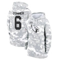 Kooe A.Cardinals #6 James Conner Player Camo Salute to Service Hoodies Stitched Jerseys