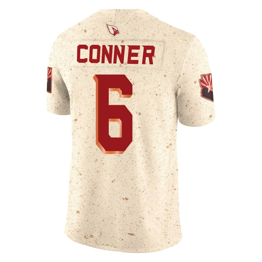 Kooe A.Cardinals #6 James Conner Player Cream Rivalries Collection Vapor Limited Home Game Stitched Jerseys