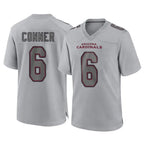 Kooe A.Cardinals #6 James Conner Player Gray Fashion Home Game Stitched Jerseys