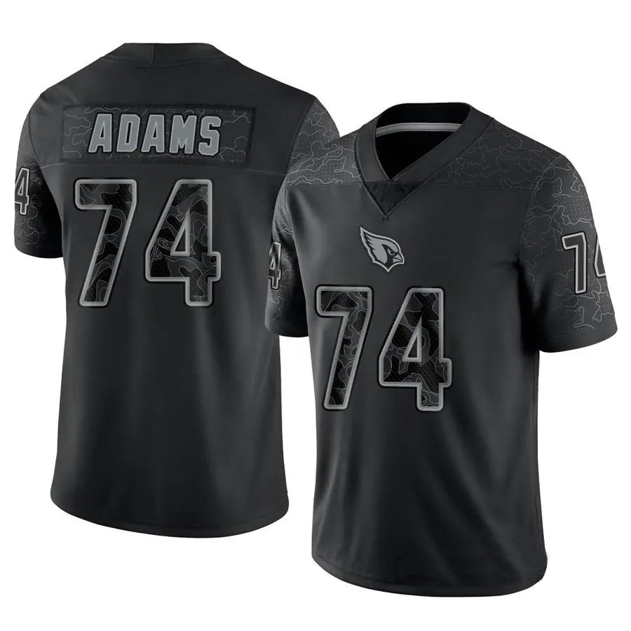 Kooe A.Cardinals #74 Isaiah Adams Player Black RFLCTV Limited Stitched Jerseys