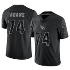 Kooe A.Cardinals #74 Isaiah Adams Player Black RFLCTV Limited Stitched Jerseys
