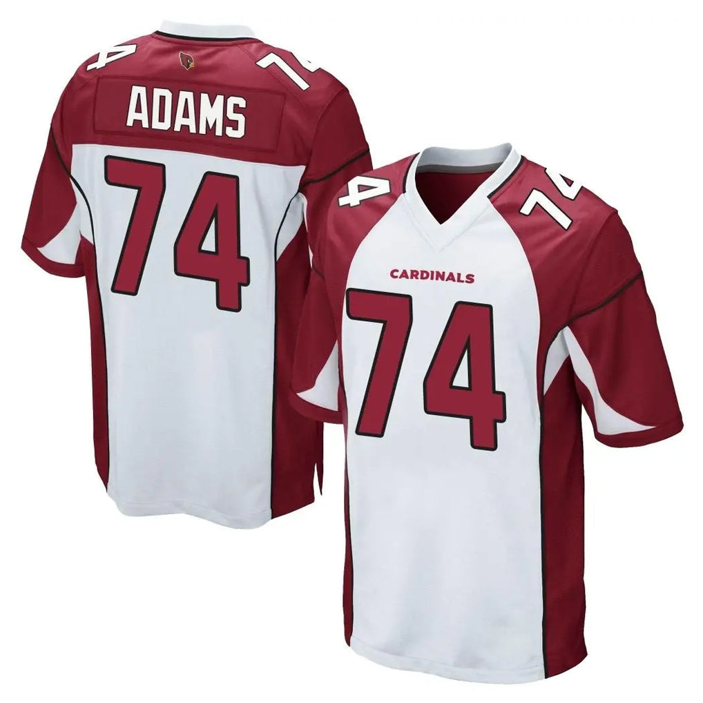 Kooe A.Cardinals #74 Isaiah Adams Player White Home Game Stitched Jerseys