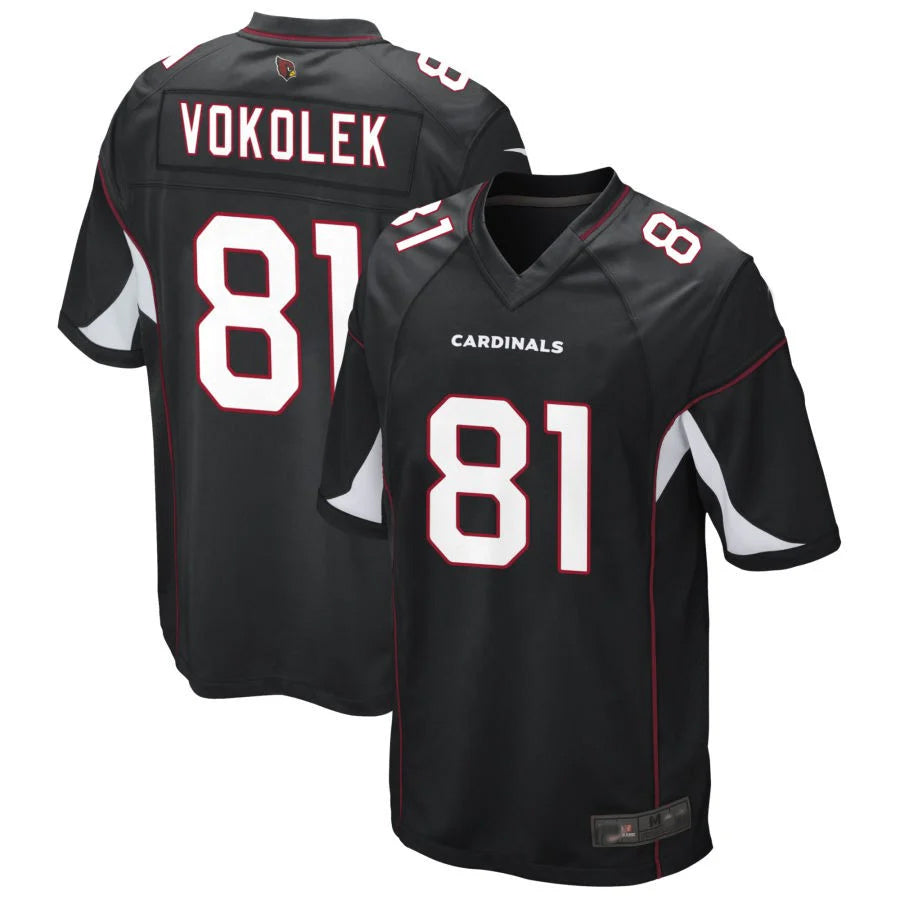 Kooe A.Cardinals #81 Travis Vokolek Player Black Game Stitched Jerseys