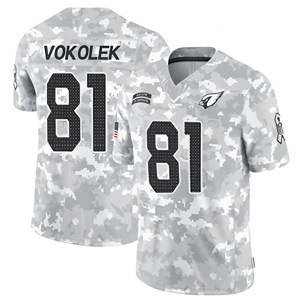 Kooe A.Cardinals #81 Travis Vokolek Player Camo Salute to Service Limited Stitched Stitched Jerseys