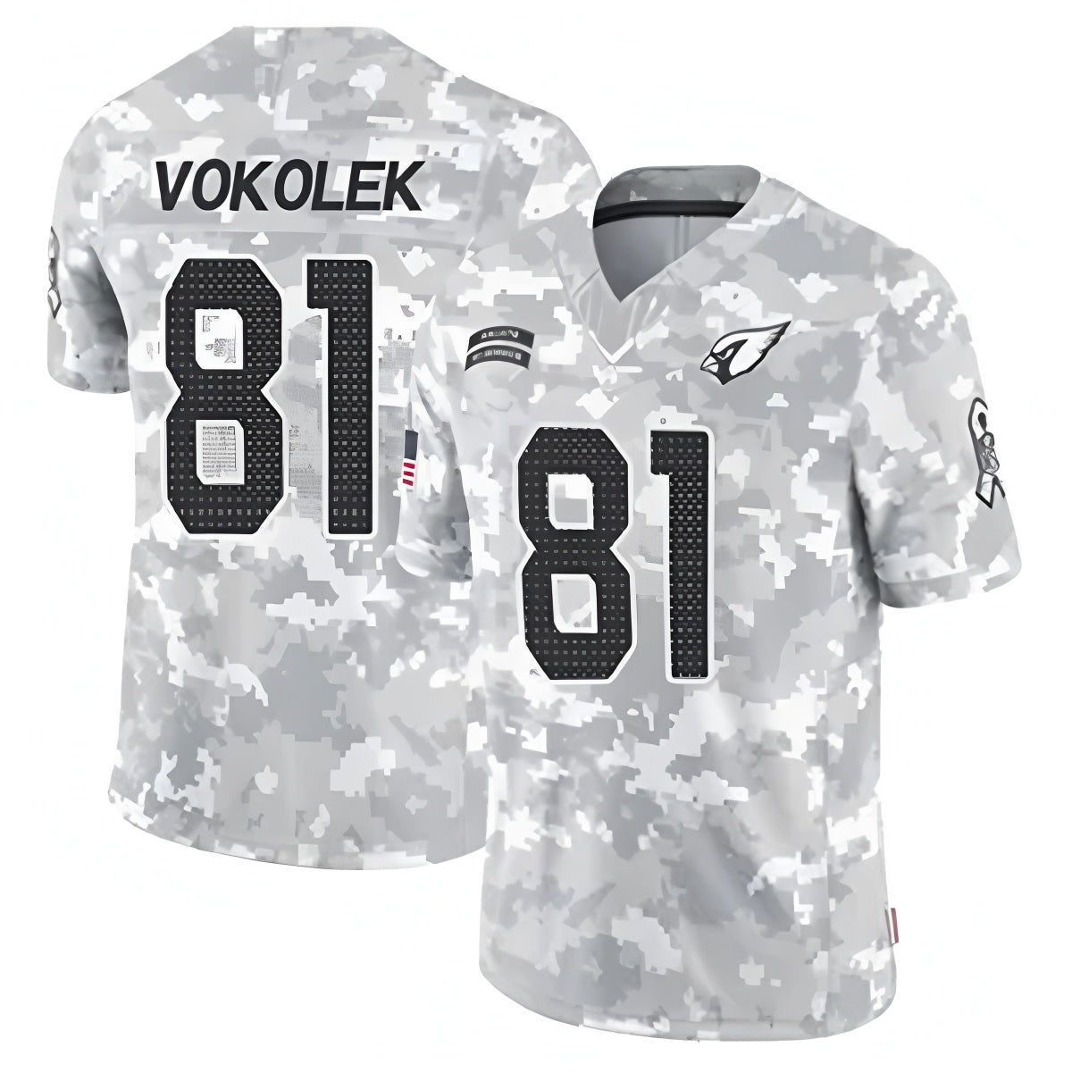 Kooe A.Cardinals #81 Travis Vokolek Player Camo Salute to Service Limited Stitched Stitched Jerseys