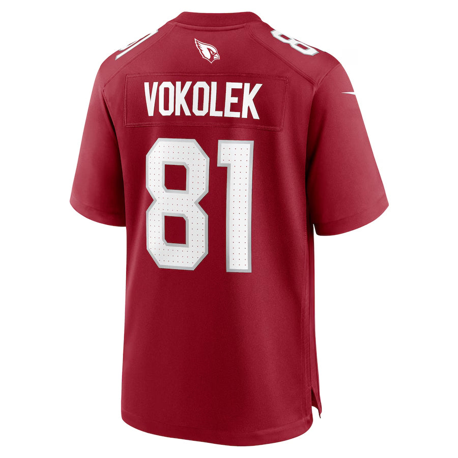 Kooe A.Cardinals #81 Travis Vokolek Player Cardinal Home Game Stitched Jerseys
