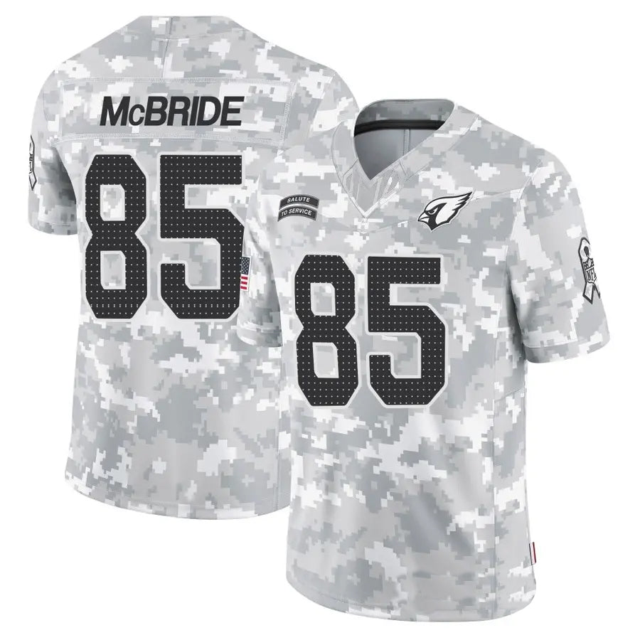 Kooe A.Cardinals #85 Trey McBride Player Camo Salute to Service Limited Stitched Stitched Jerseys