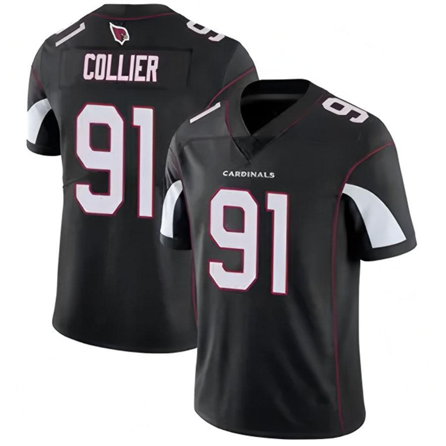 Kooe A.Cardinals #91 L.J. Collier Player Black Vapor Untouchable Elite Stitched Jerseys