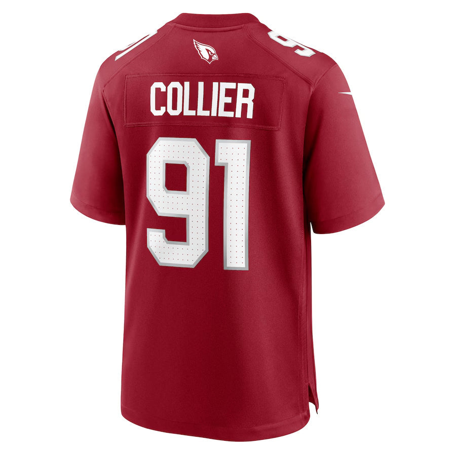 Kooe A.Cardinals #91 L.J. Collier Player Cardinal Game Home Stitched Jerseys
