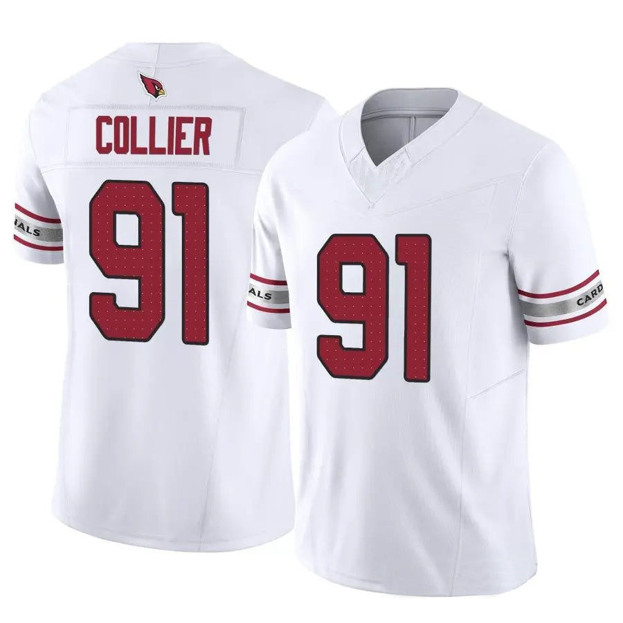 Kooe A.Cardinals #91 L.J. Collier Player Limited Elite Home White Stitched Jerseys