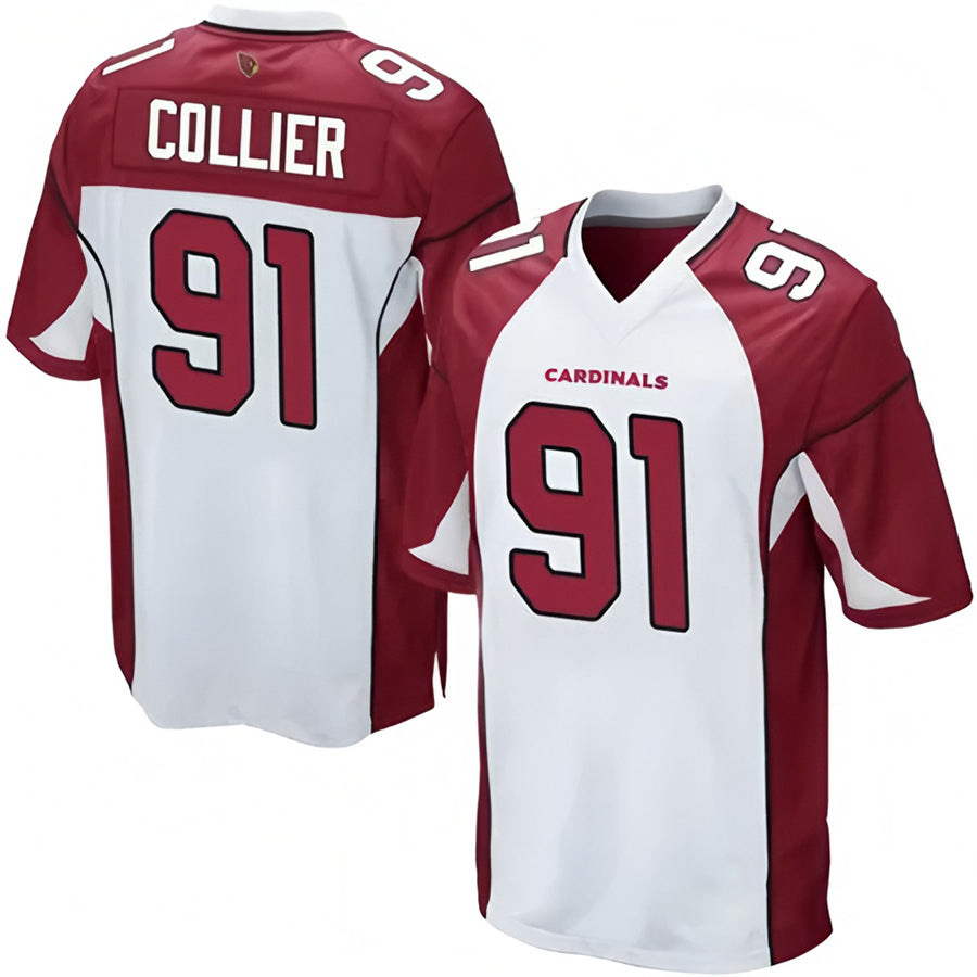 Kooe A.Cardinals #91 L.J. Collier Player White Game Stitched Jerseys