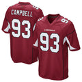 Kooe A.Cardinals #93 Calais Campbell Player Cardinal Game Stitched  Jerseys