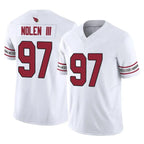 Kooe A.Cardinals #97 Walter Nolen III Player White Vapor F.U.S.E. Limited Home Game Stitched Jerseys