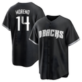 Kooe A.Diamondbacks #14 Gabriel Moreno Player Black jersey White Replica Stitched Jerseys