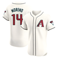 Kooe A.Diamondbacks #14 Gabriel Moreno Player Cream Elite Home Patch Stitched Jerseys