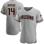 Kooe A.Diamondbacks #14 Gabriel Moreno Player Gray Authentic Road Stitched Jerseys