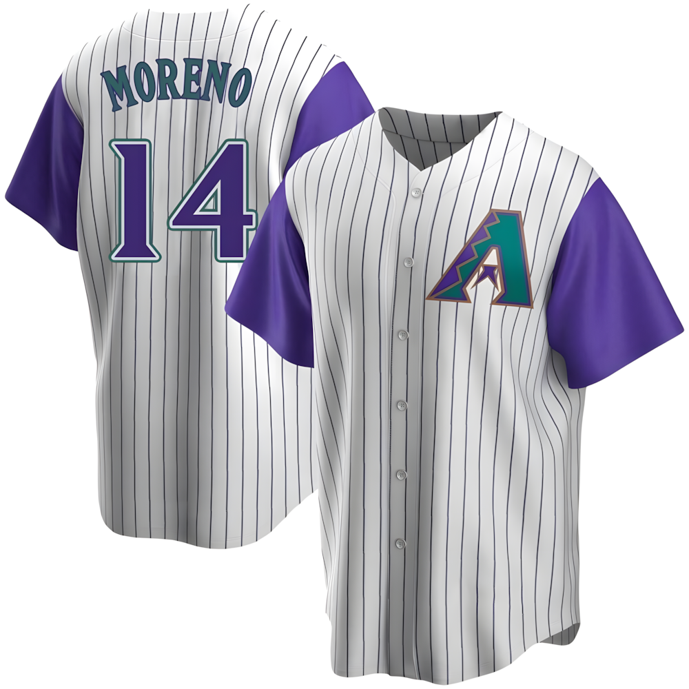 Kooe A.Diamondbacks #14 Gabriel Moreno Player Purple Replica Alternate Cooperstown Collection Stitched Jerseys