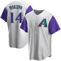 Kooe A.Diamondbacks #14 Gabriel Moreno Player Purple Replica Alternate Cooperstown Collection Stitched Jerseys
