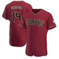 Kooe A.Diamondbacks #14 Gabriel Moreno Player Red Authentic Crimson Alternate Stitched Jerseys