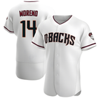 Kooe A.Diamondbacks #14 Gabriel Moreno Player White Crimson Home Stitched Jerseys
