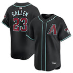 Kooe A.Diamondbacks #23 Zac Gallen Player Black Replica Game Stitched Jerseys
