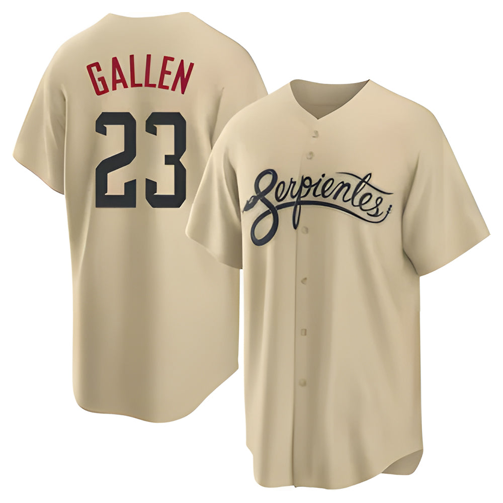 Kooe A.Diamondbacks #23 Zac Gallen Player Light Brown City Connect Cool Replica Stitched Jerseys