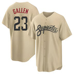 Kooe A.Diamondbacks #23 Zac Gallen Player Light Brown City Connect Cool Replica Stitched Jerseys