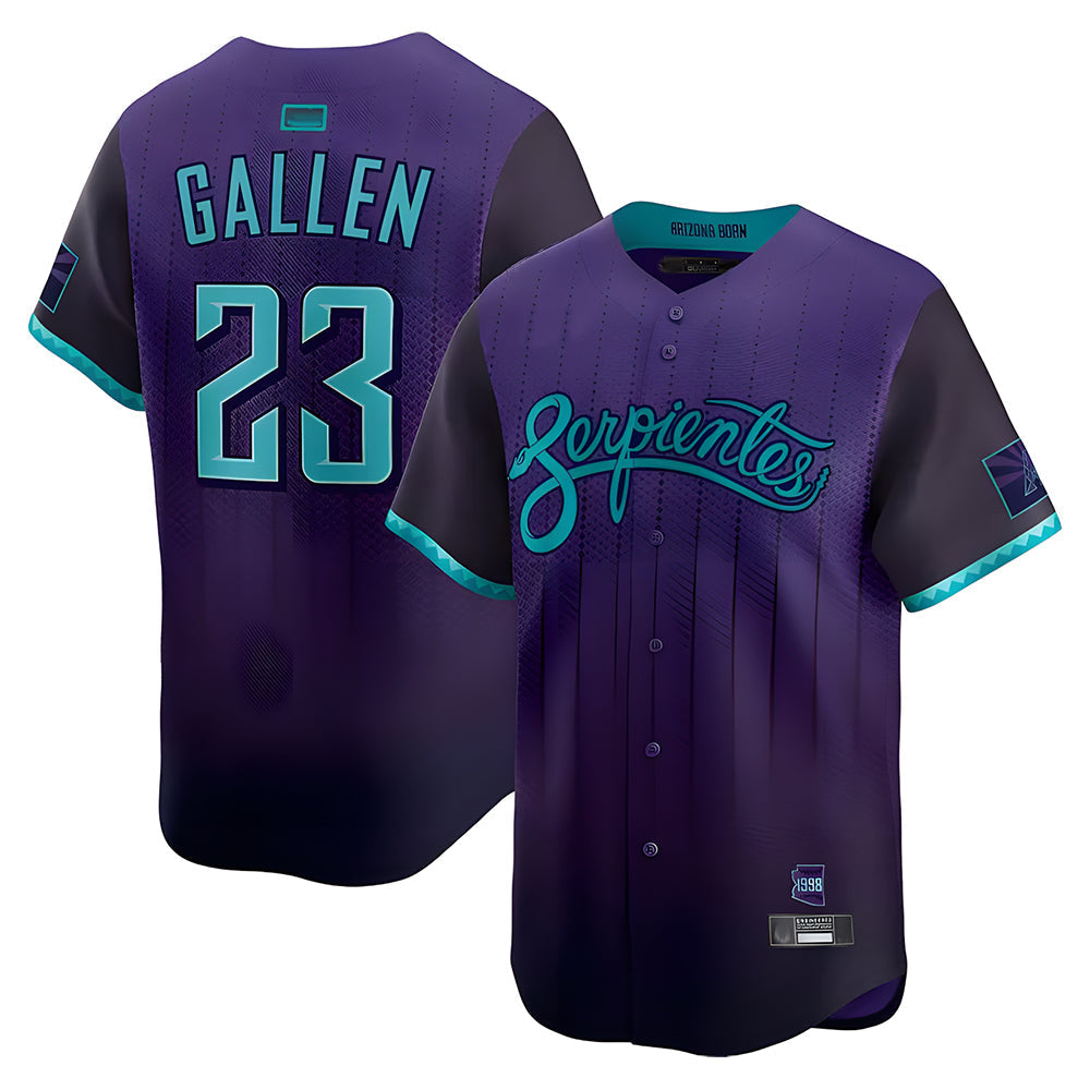 Kooe A.Diamondbacks #23 Zac Gallen Player Purple City Connect Limited Vapor Stitched Jerseys
