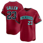 Kooe A.Diamondbacks #23 Zac Gallen Player Red Blue reserve Replica Game Stitched Jerseys