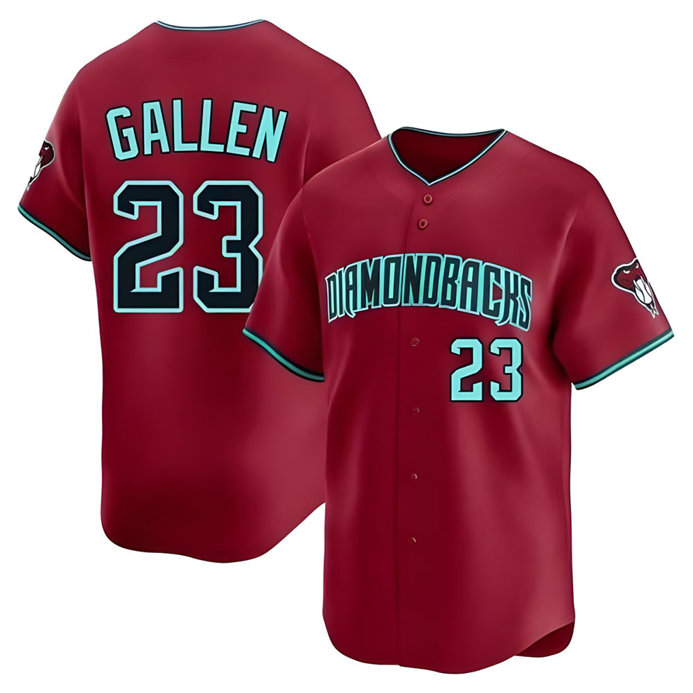 Kooe A.Diamondbacks #23 Zac Gallen Player Red Blue reserve Replica Game Stitched Jerseys